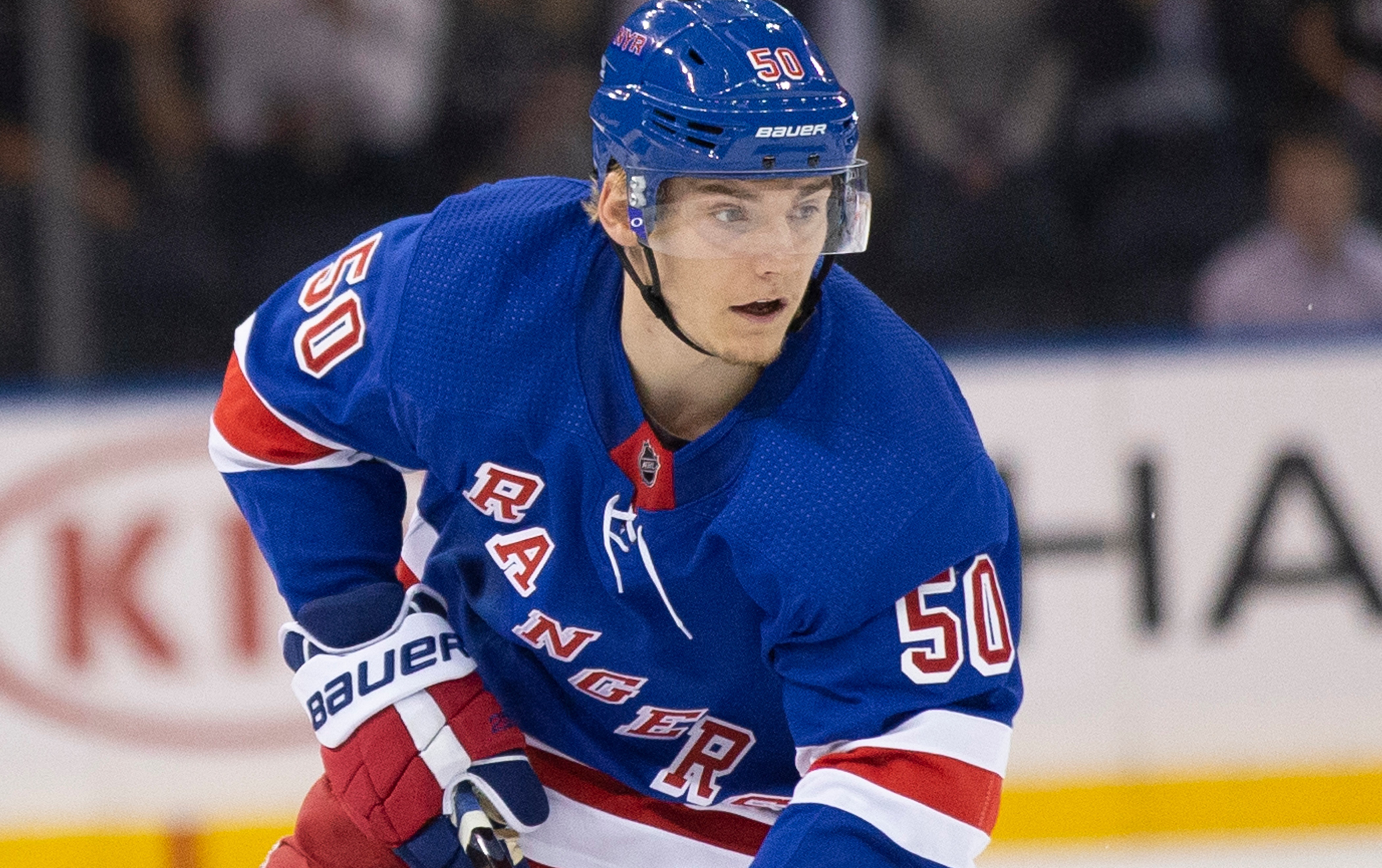 Lias Andersson NHL "data-caption =" Lias Andersson, center forward of the New York Rangers. "Data-source =" @ hives.news