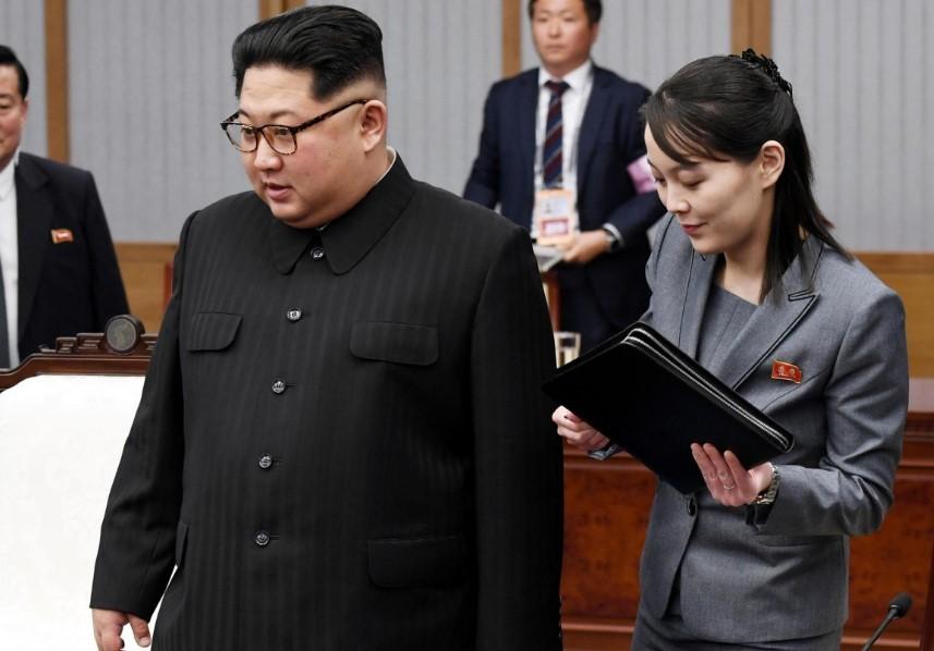 Kim Yo-jong and her brother, Kim Jong-un. 