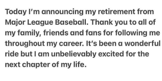 Kyle announced his retirement on December 29, 2021