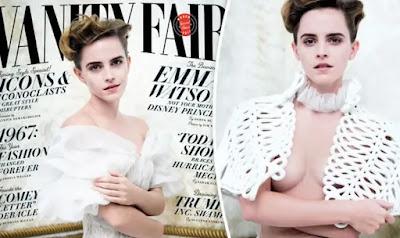 Emma Watson responds to criticism for 'topless' photo shoot