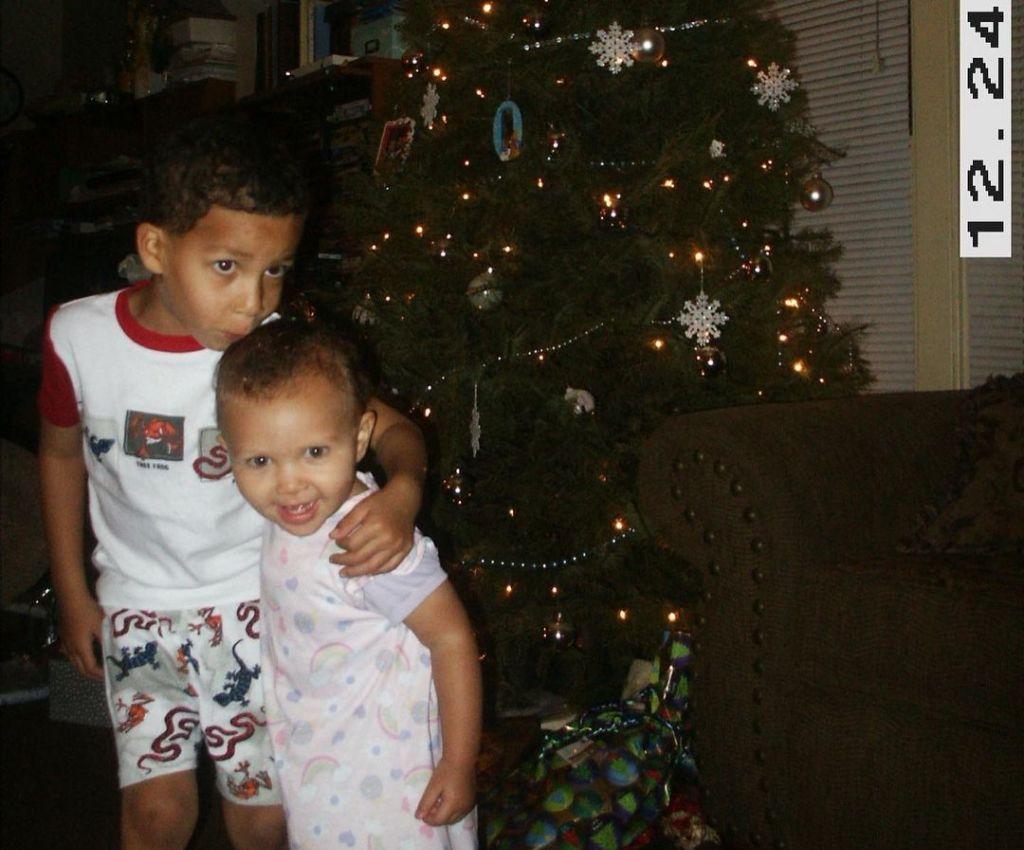 The old picture of Marcus Scribner with his sister. 