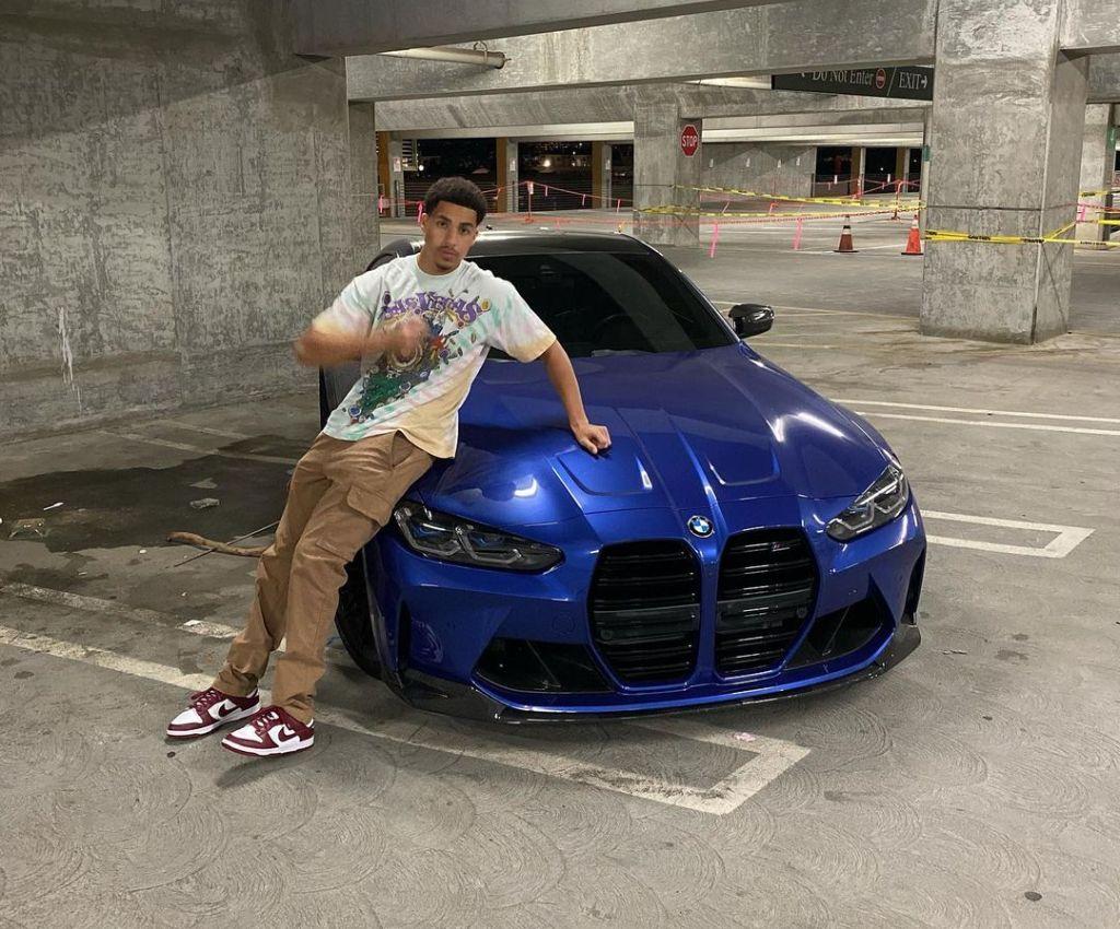 Marcus Scribner with his new BMW.