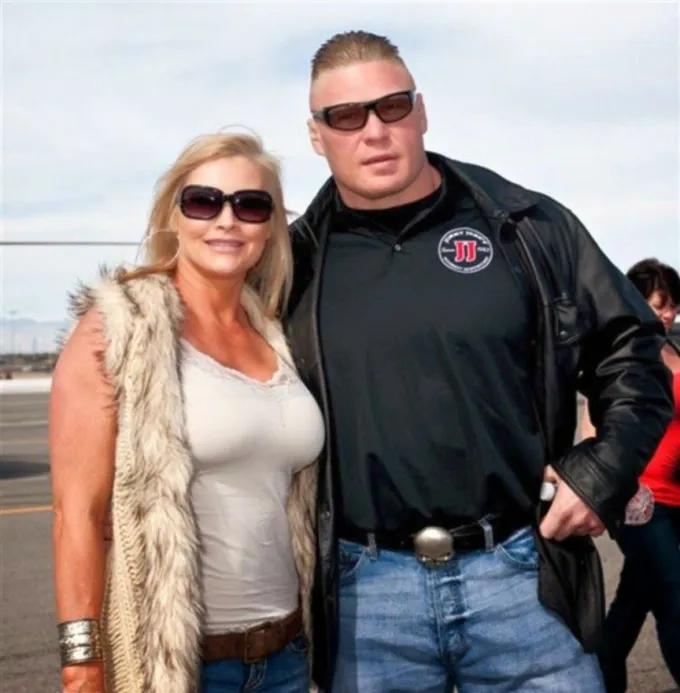 Turk Lesnar (Brock Lesnar’s Son) Bio, Wiki, Age, Rena Mero, Sable, Worth - Brock Lesnar with his wife Sable 1 1