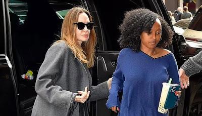 Angelina Jolie and her daughter Zahara Jolie-Pitt make a rare appearance together in New York