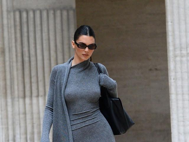 Kendall Jenner's Brless Wardrobe Malfunction in Bodycon Dress Caught in New Photos